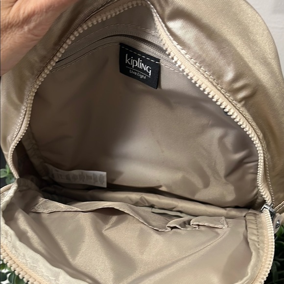 Kipling Metallic Gold Backpack - Picture 3 of 6